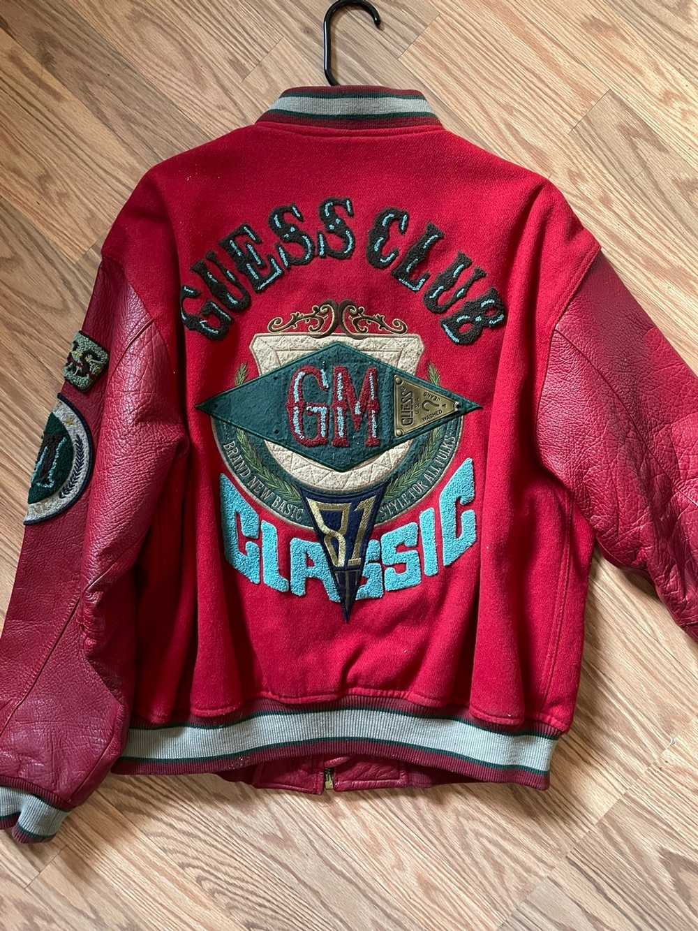 Guess × Vintage VINTAGE GUESS❓Red Classic Leather Jac… - Gem