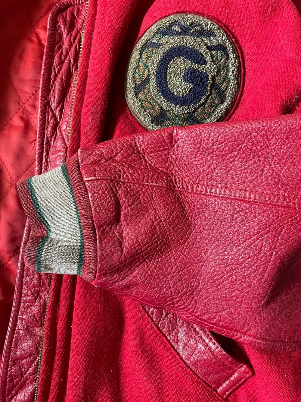 Guess × Vintage VINTAGE GUESS❓Red Classic Leather Jac… - Gem