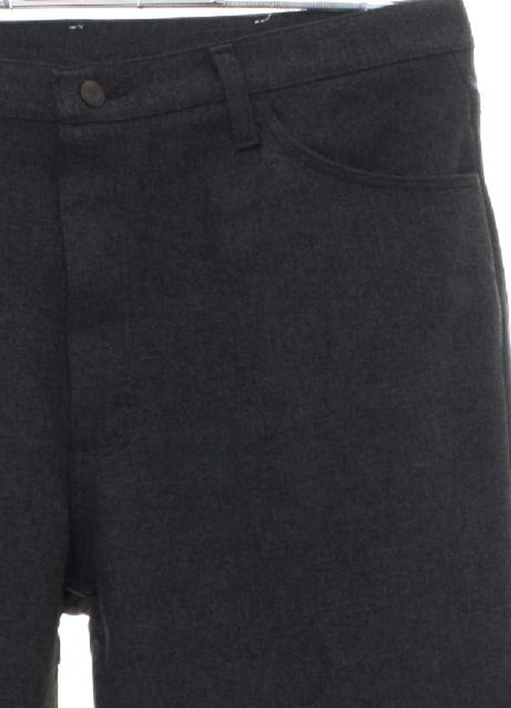 1970's Wrangler Mens Wrangler Grey Jeans-Cut Pants - image 2