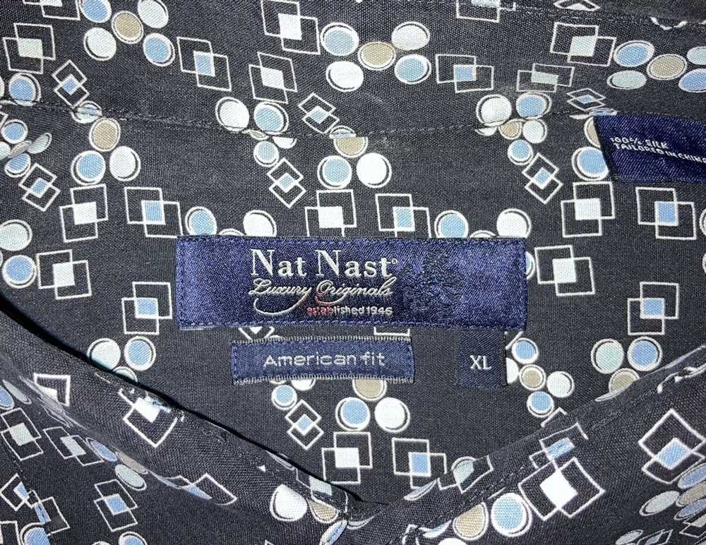 Nat Nast Vintage Authentic Nat Nast Silk shirt re… - image 4