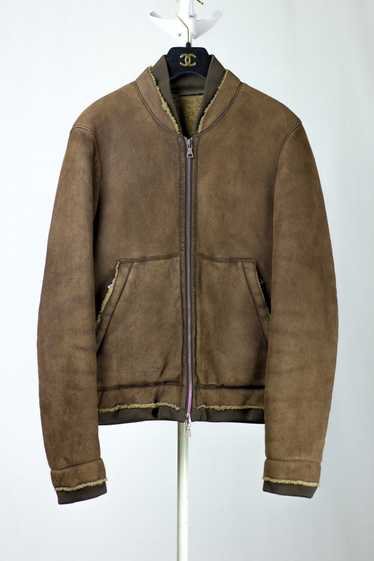 Prada Prada Bomber Jacket Shearling Coat