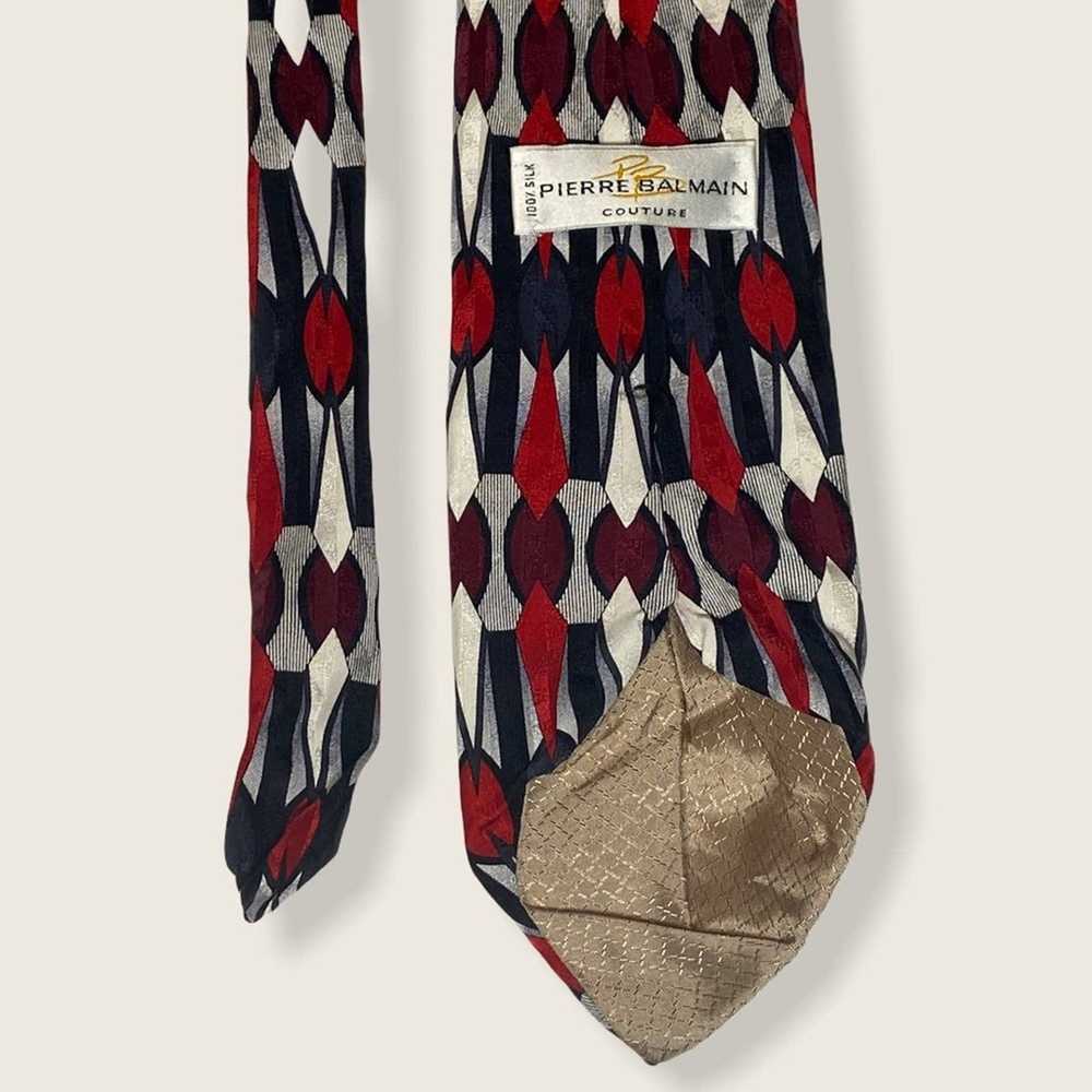 Pierre Balmain Pierre Balmain Couture Art Deco Tie - image 3