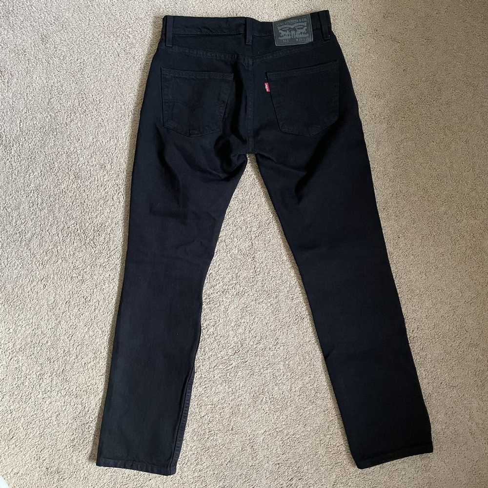 Levi's Levi’s 511 black distressed jeans 29x30 - image 2