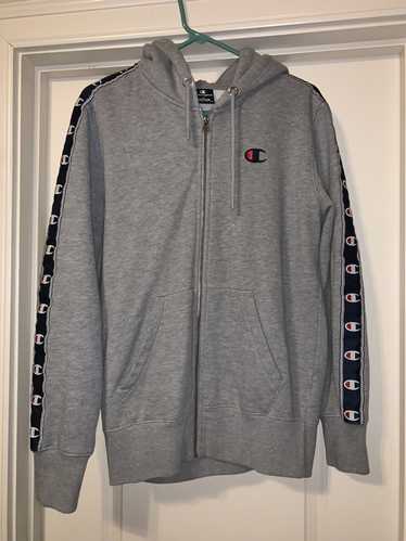 Vintage Champion Gray Hoodie Sweatshirt Full Zip RN#15763