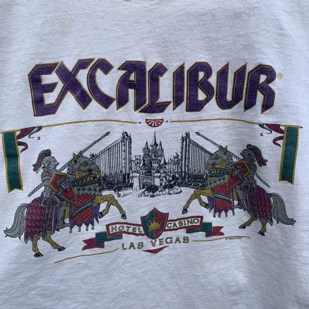 Tour Tee × Vintage Vintage 90s Excalibur Las Vega… - image 2