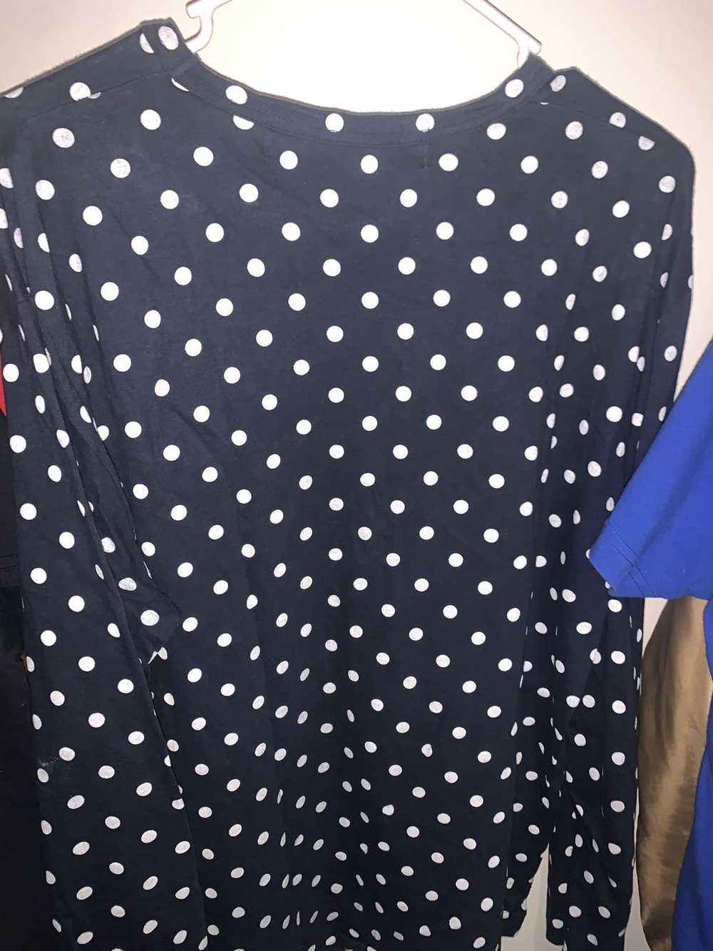 Comme des Garcons Play L/S Blue Polka Dot Tee - image 3