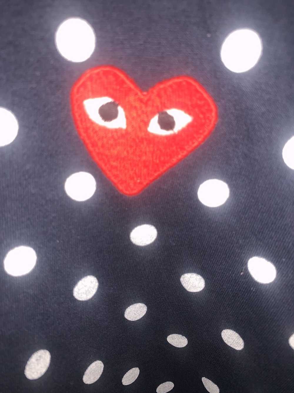 Comme des Garcons Play L/S Blue Polka Dot Tee - image 4