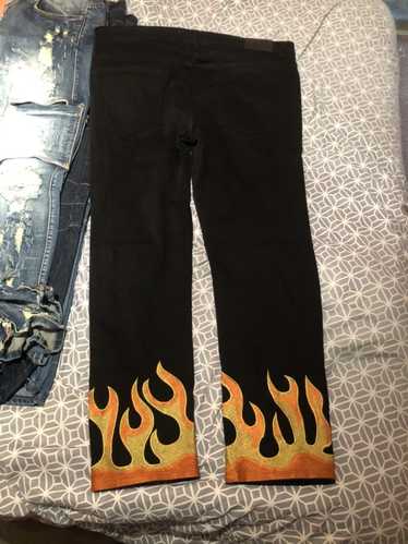 Embellish Embellish Black Flame Denim Jeans