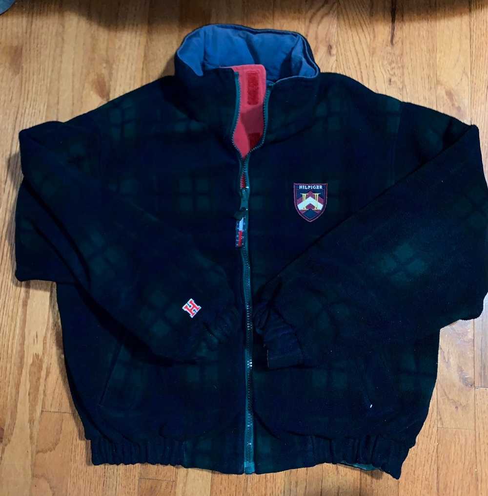 Vintage Tommy Hilfiger 1990's Reversible deals Plaid fleece & nylon j