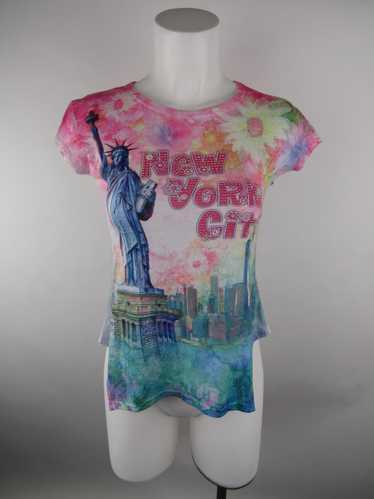 Sweet Gisele  Las Vegas Floral V-Neck T-Shirt