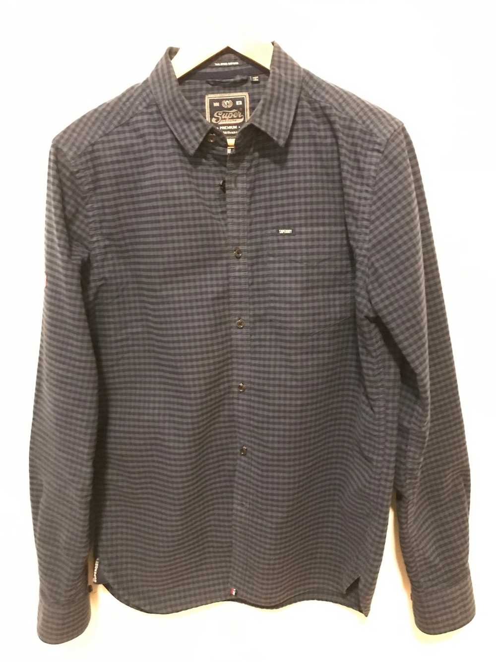 Superdry Super dry navy blue button up - image 1