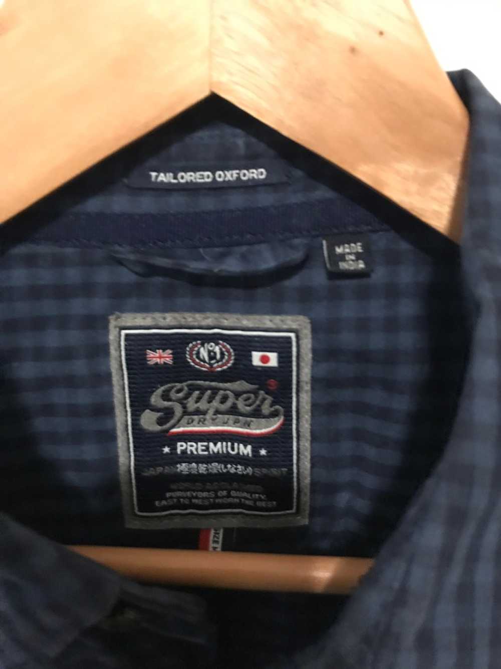 Superdry Super dry navy blue button up - image 2