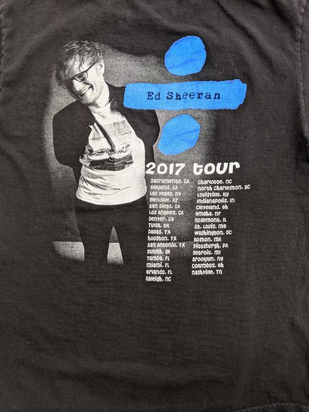 Rock T Shirt Ed Sheeran 2017 tour t-shirt - image 5