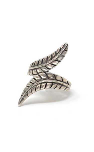 Double Feather 925 Sterling Ring