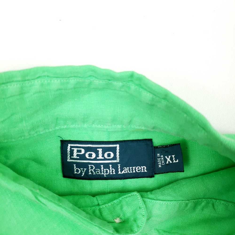 Polo Ralph Lauren Polo Ralph Lauren green linen s… - image 4