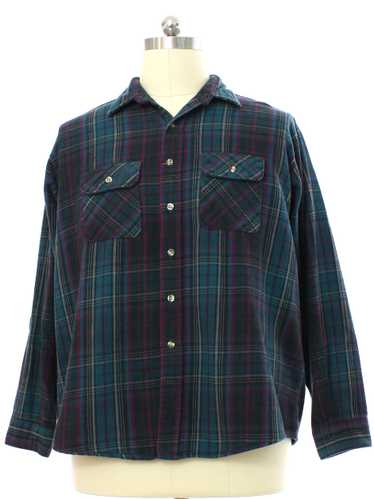 1990's Five Brothers Mens Heavy Cotton Flannel Shi