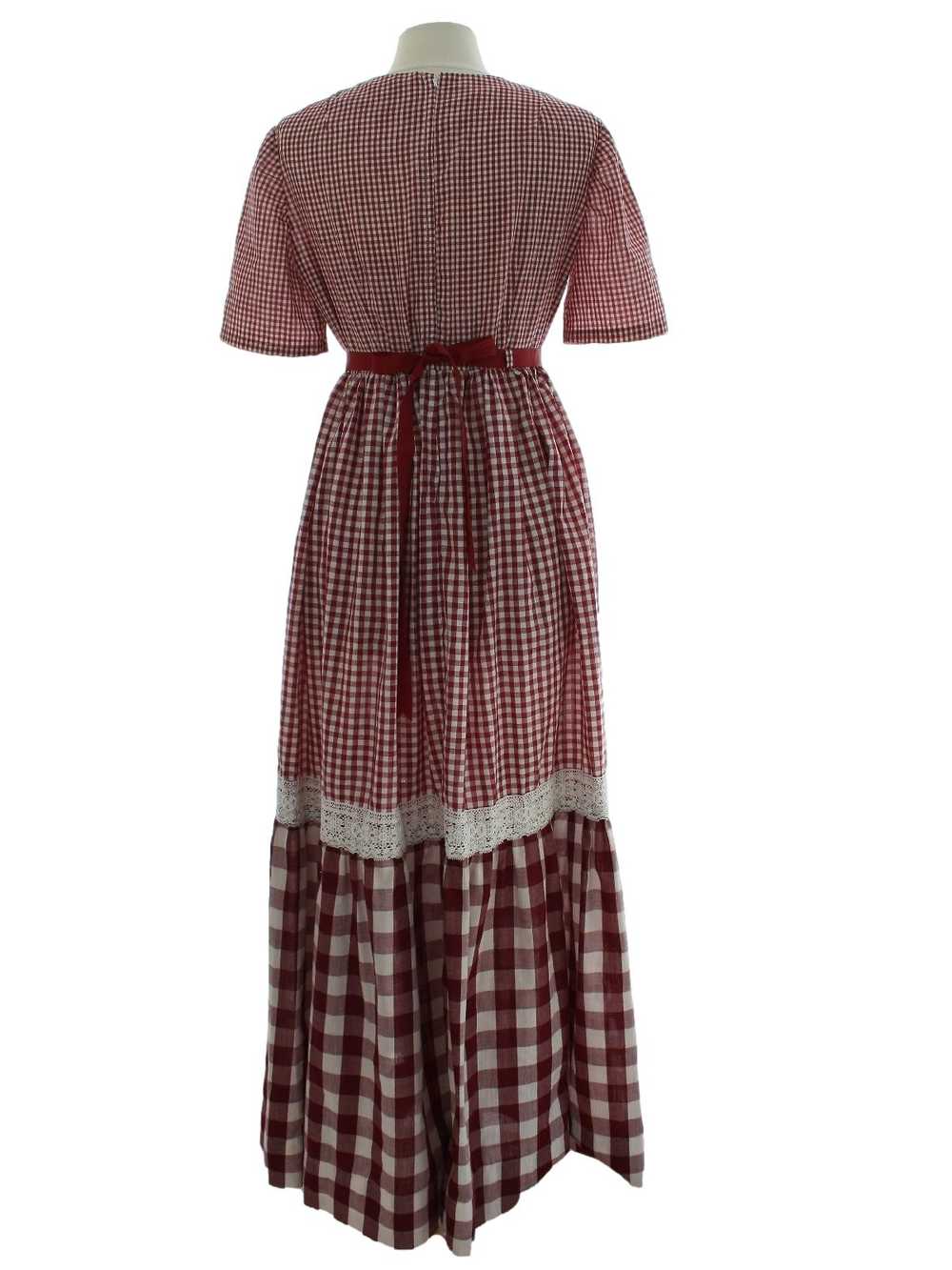 1960's Hippie Prairie Style Maxi Dress - image 3