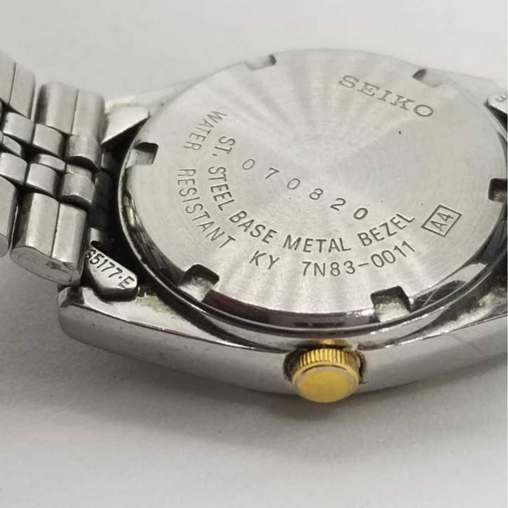 Seiko Seiko 24mm Women 7n83-0011 watch - image 4