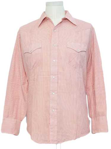 1980's Chute 1 Mens Pinstriped Western Shirt