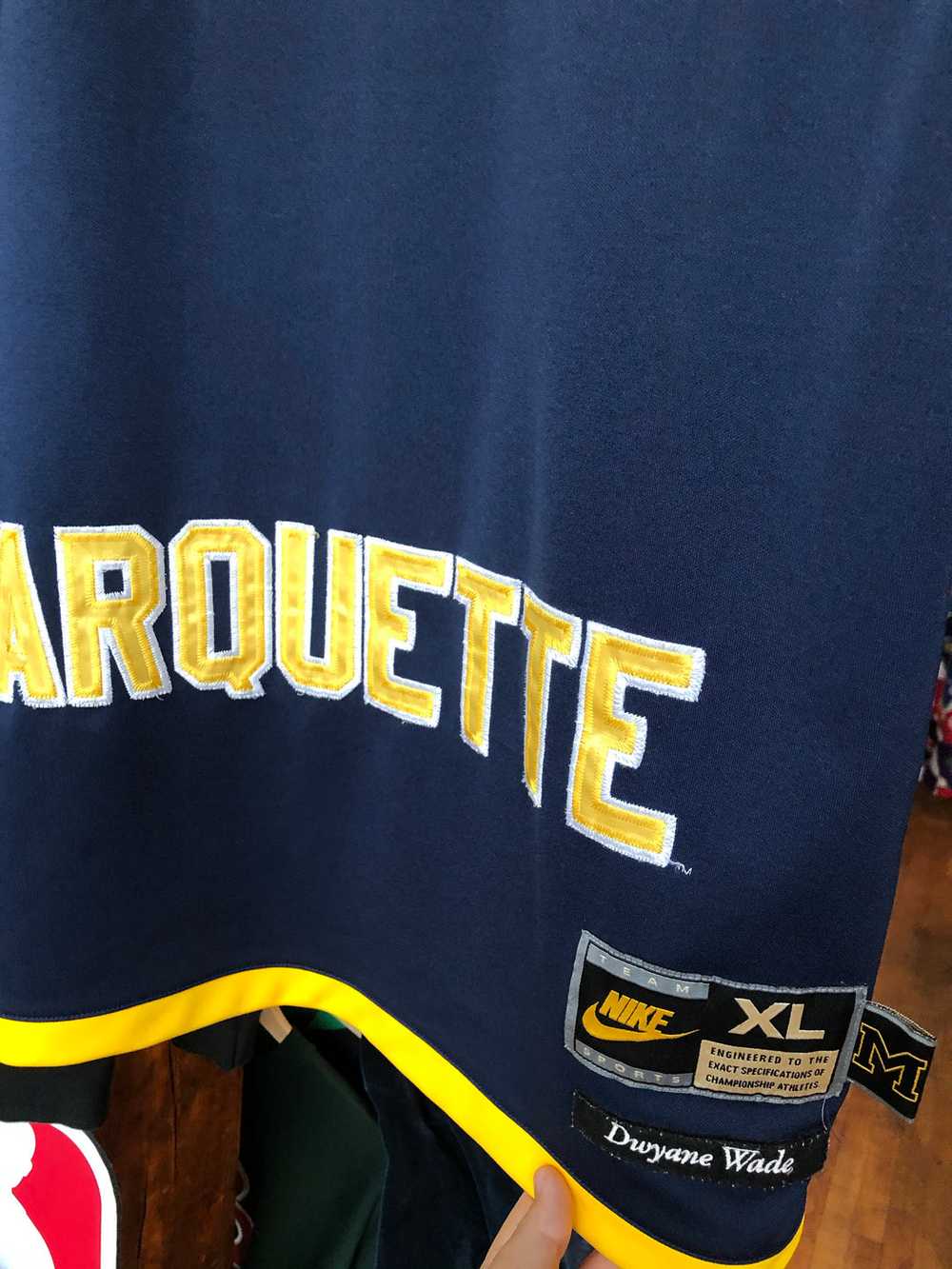 Vintage Nike Marquette Dwayne Wade College Jersey… - image 3