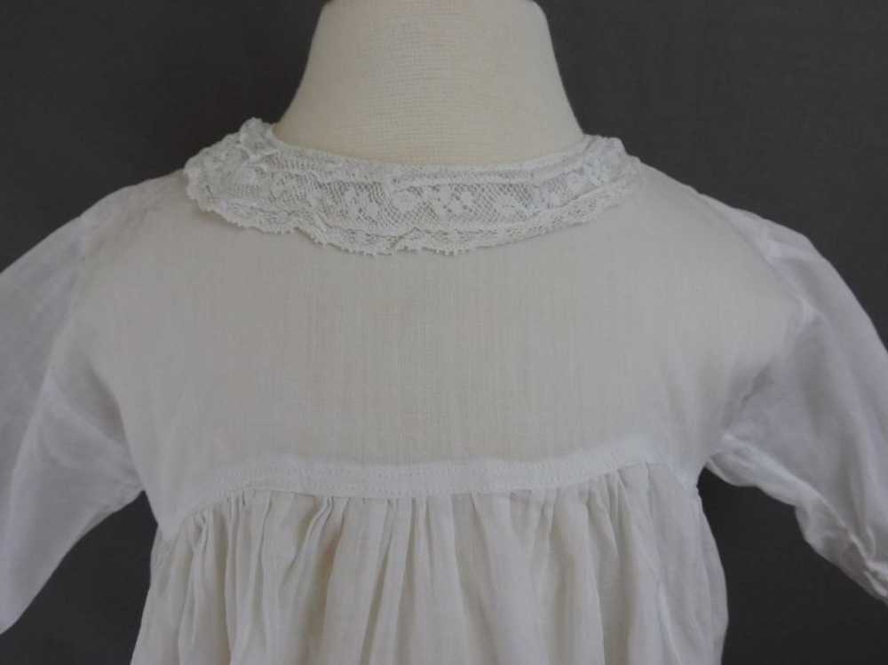 Antique Toddler Baby Dress, Edwardian 1900s Lace … - image 4