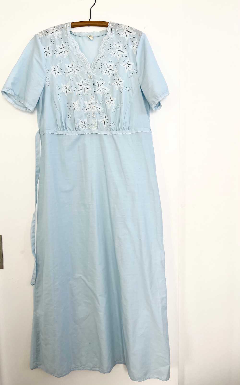 Pale Blue 40's Inspired Dress - image 2