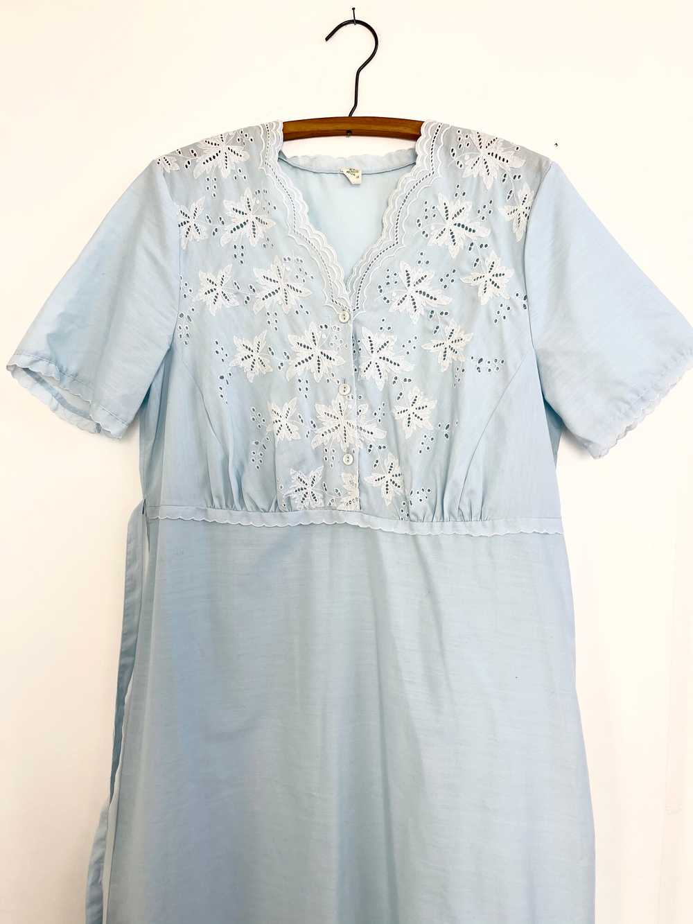 Pale Blue 40's Inspired Dress - image 4