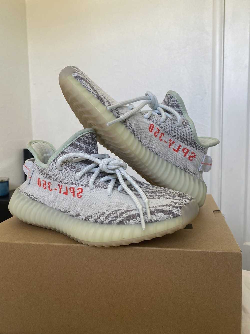 Adidas × Kanye West Yeezy Boost 350 V2 Blue Tint … - image 5