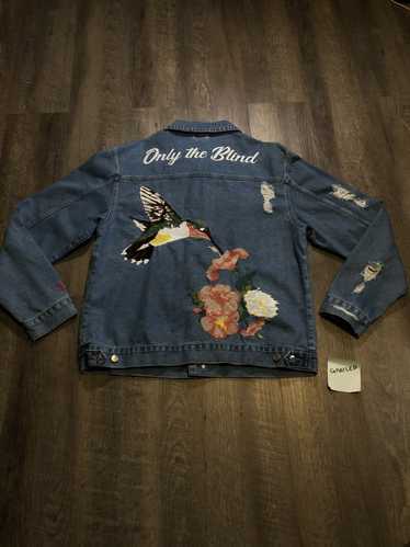 Only The Blind Embroided Hummingbird Denim Jacket - image 1
