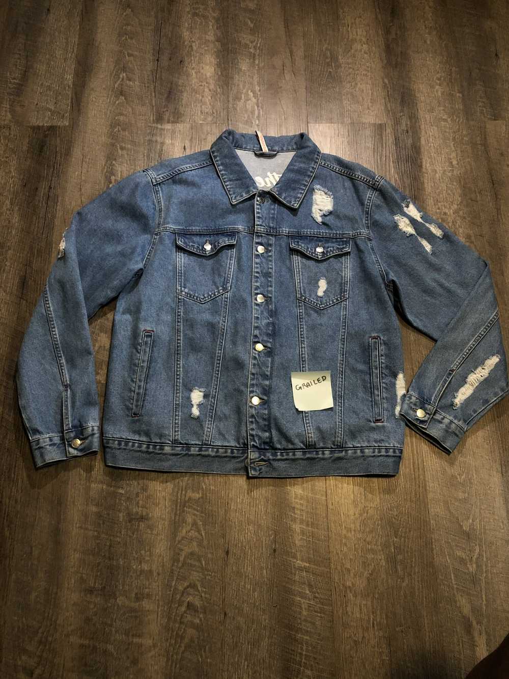 Only The Blind Embroided Hummingbird Denim Jacket - image 3