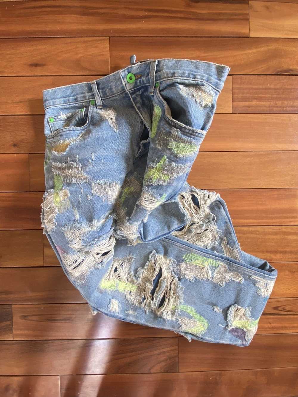 Vlone Endless denim neon green - image 2