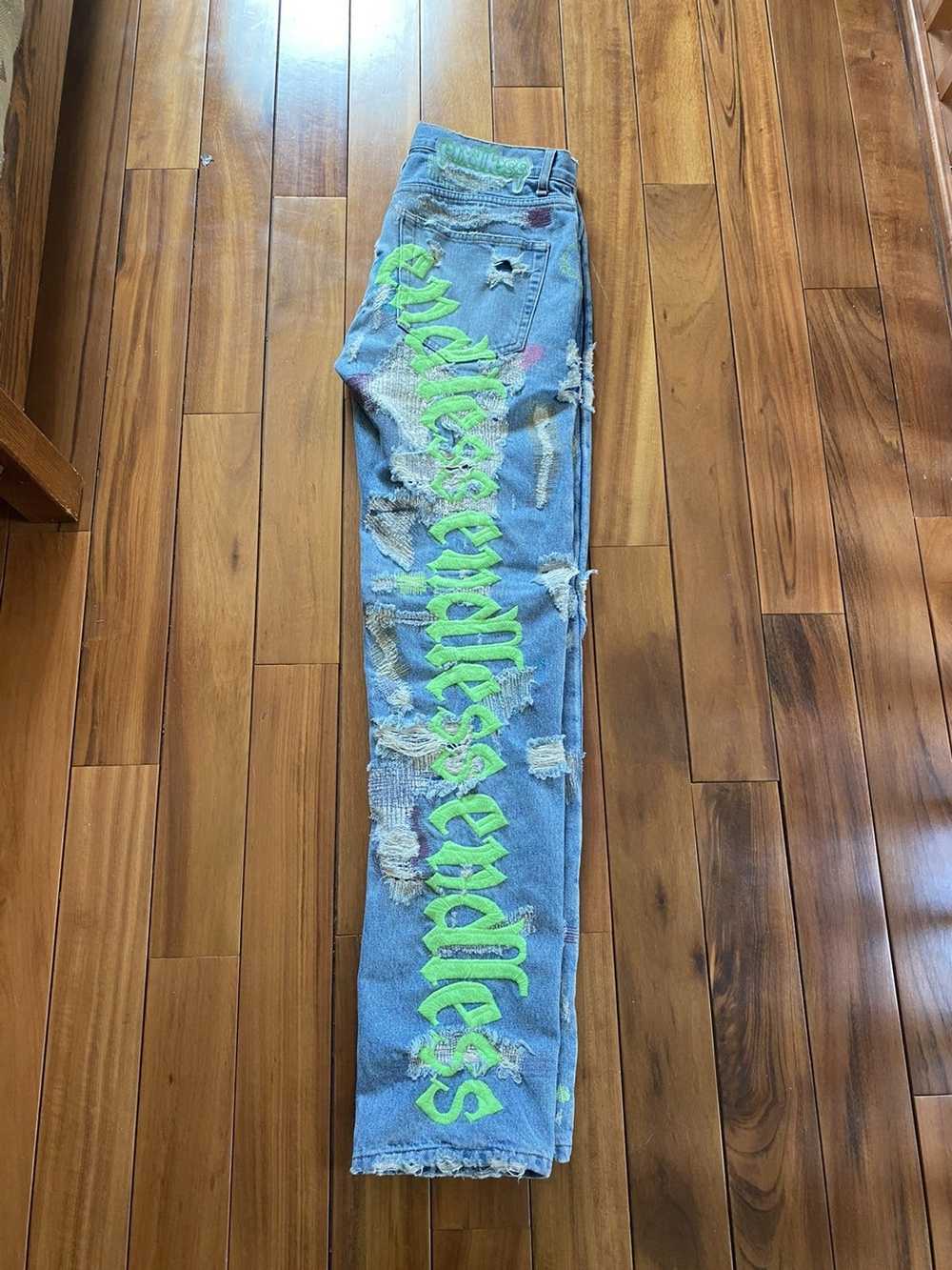 Vlone Endless denim neon green - image 3