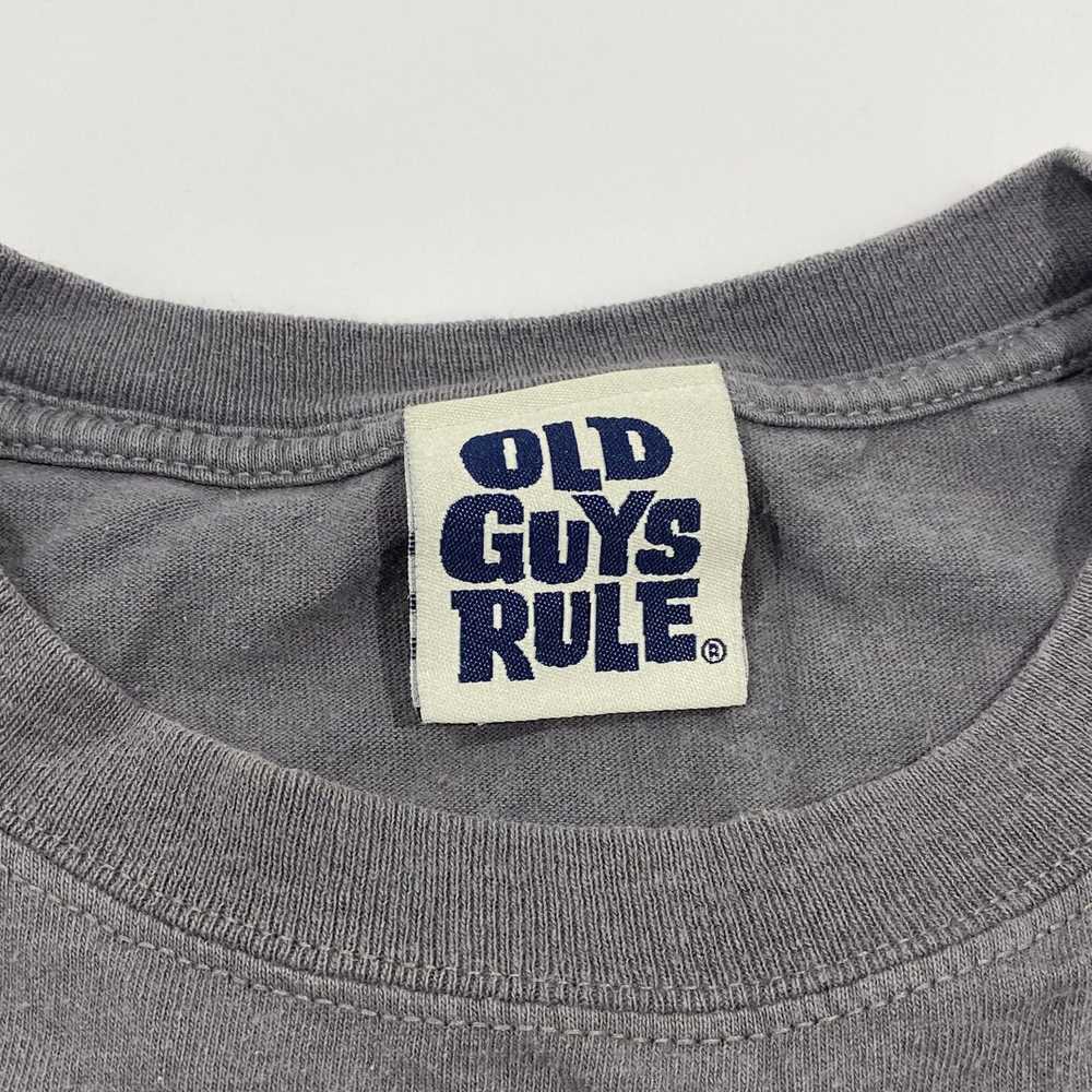 Vintage Vintage Grey Old Guys Rule Gas Station T-… - image 4