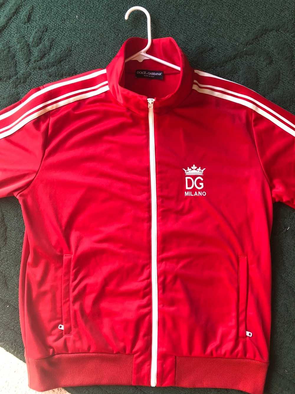 Dolce & Gabbana DG Milano Red Track Jacket - Gem