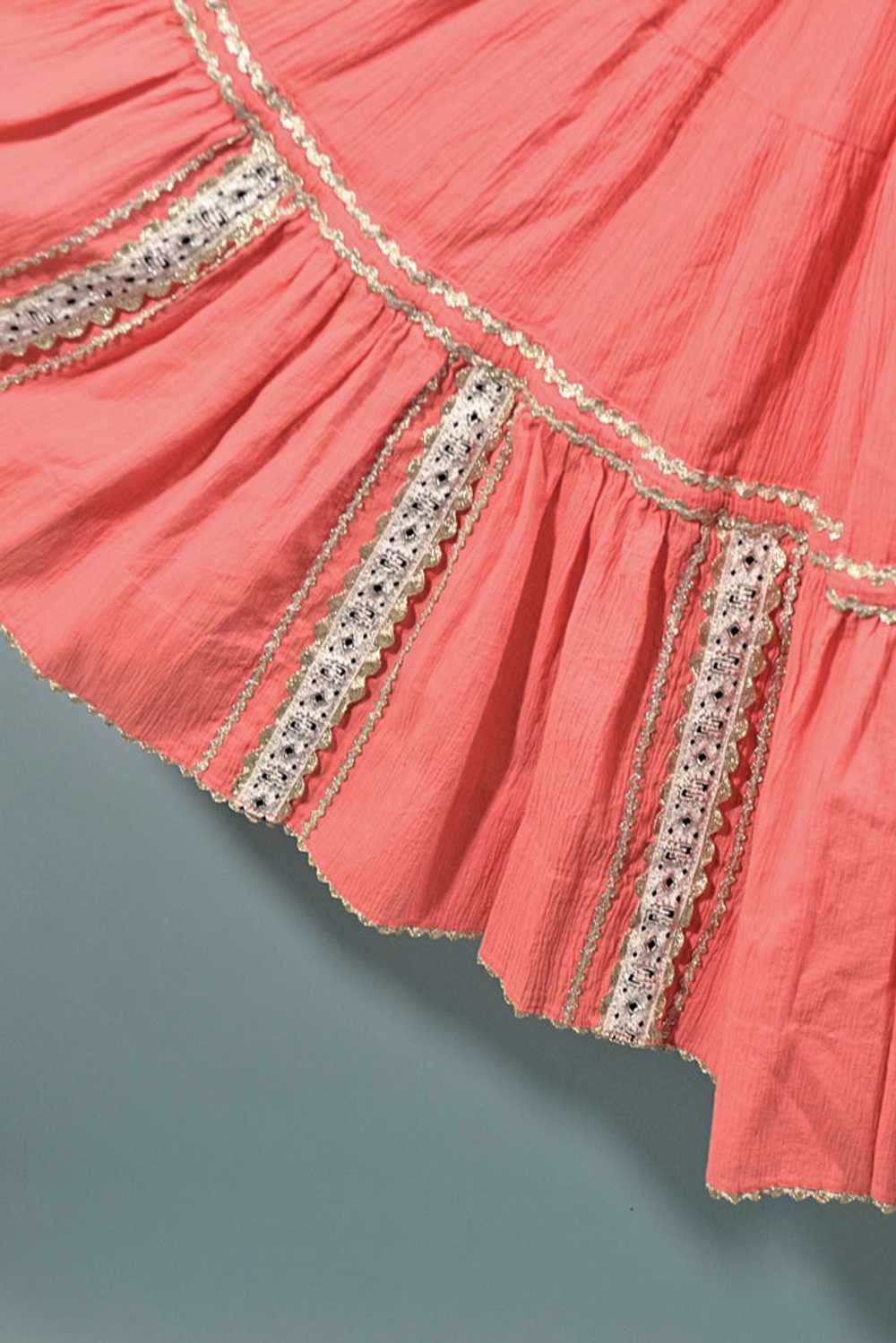 Vintage 50s Southwestern Patio Dress, Boho Square… - image 11