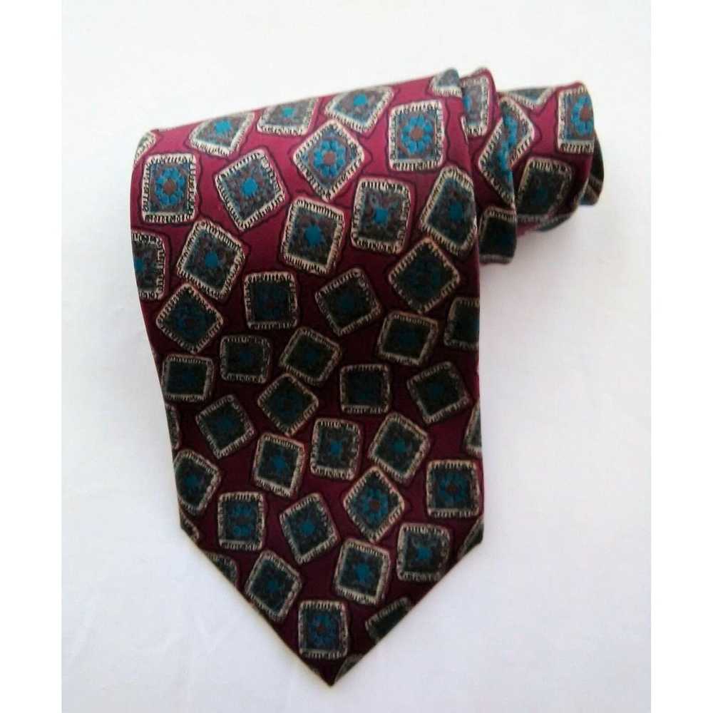 Austin Reed Austin Reed Silk Mens Necktie Tie Red… - image 1