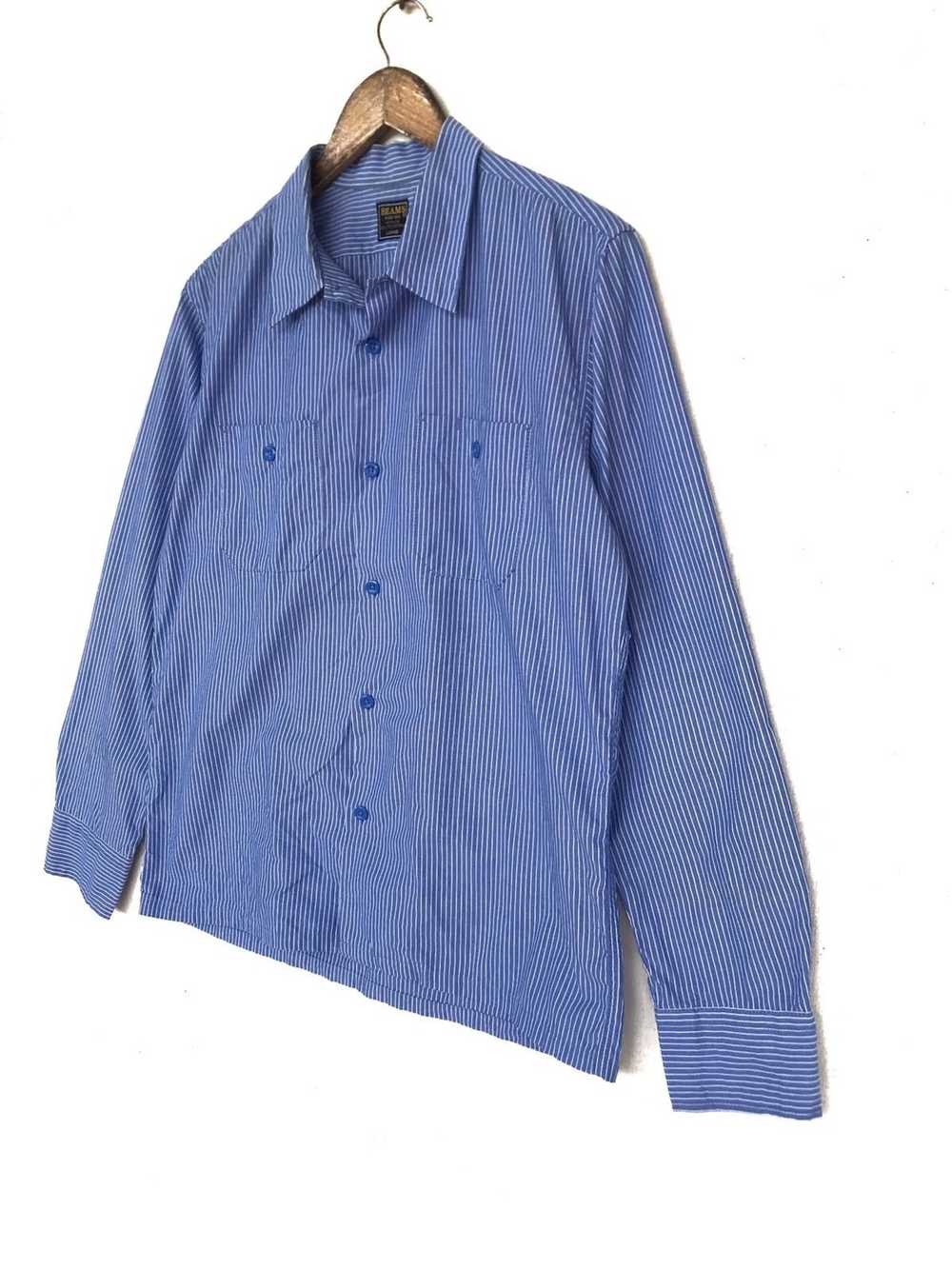 Beams Plus × Vintage Button ups Stripes shirts wi… - image 3