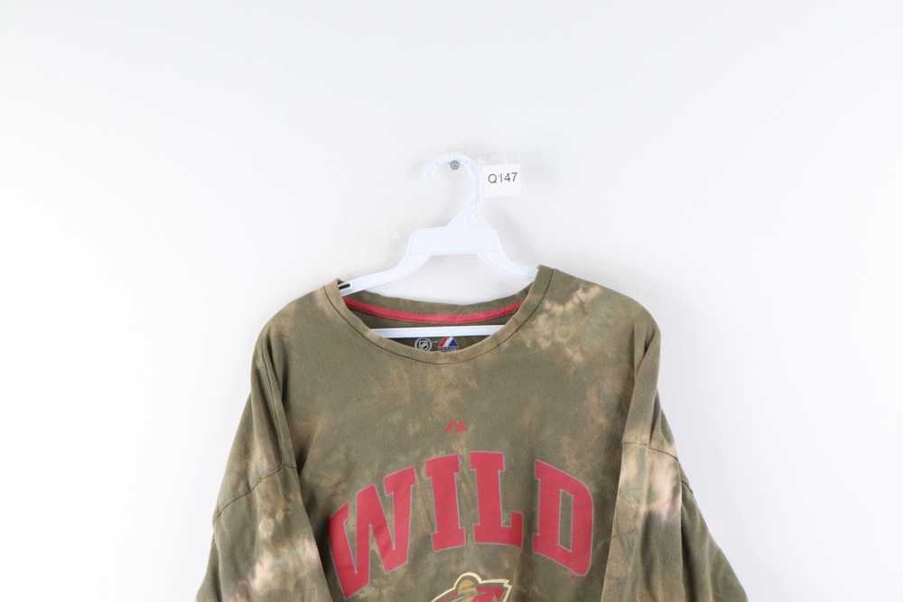 Majestic Majestic Minnesota Wild Hockey Acid Wash… - image 2