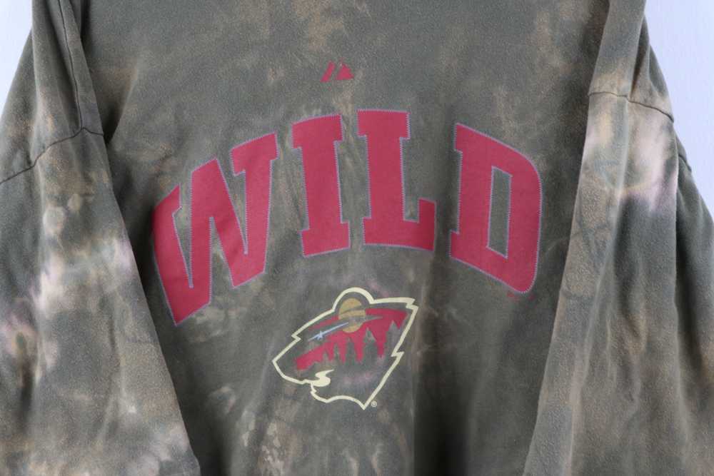 Majestic Majestic Minnesota Wild Hockey Acid Wash… - image 4