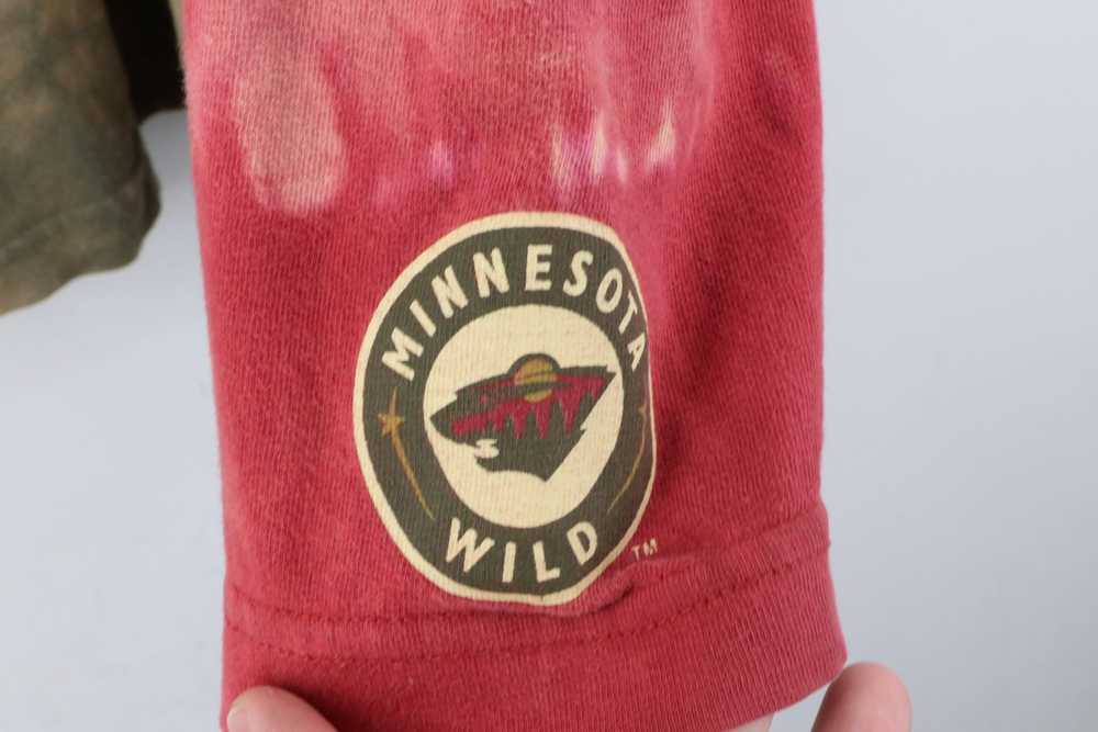 Majestic Majestic Minnesota Wild Hockey Acid Wash… - image 5