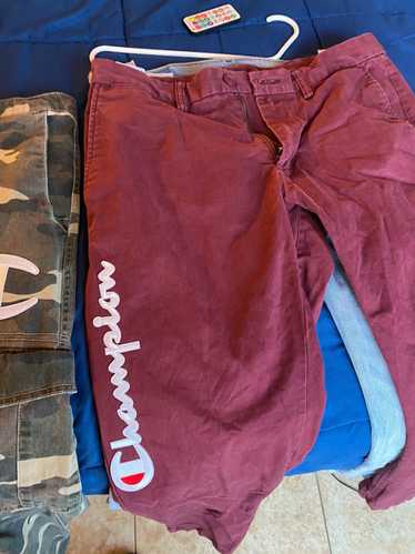 Champion × Custom CUSTOM CHAMPION BURGUNDY PANTS