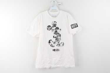 Neff x Disney Youth Girls Floral Fill Mickey Mouse Black Tee Shirt