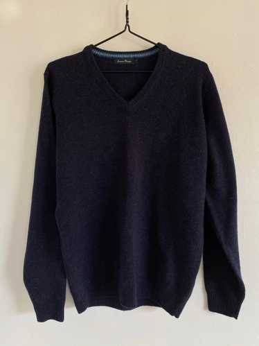 Vintage James Pringle Navy Blue Wool Sweater