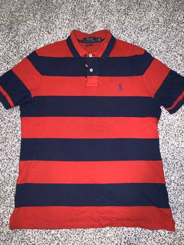 Polo Ralph Lauren Vintage Red and Navy Polo Shirt