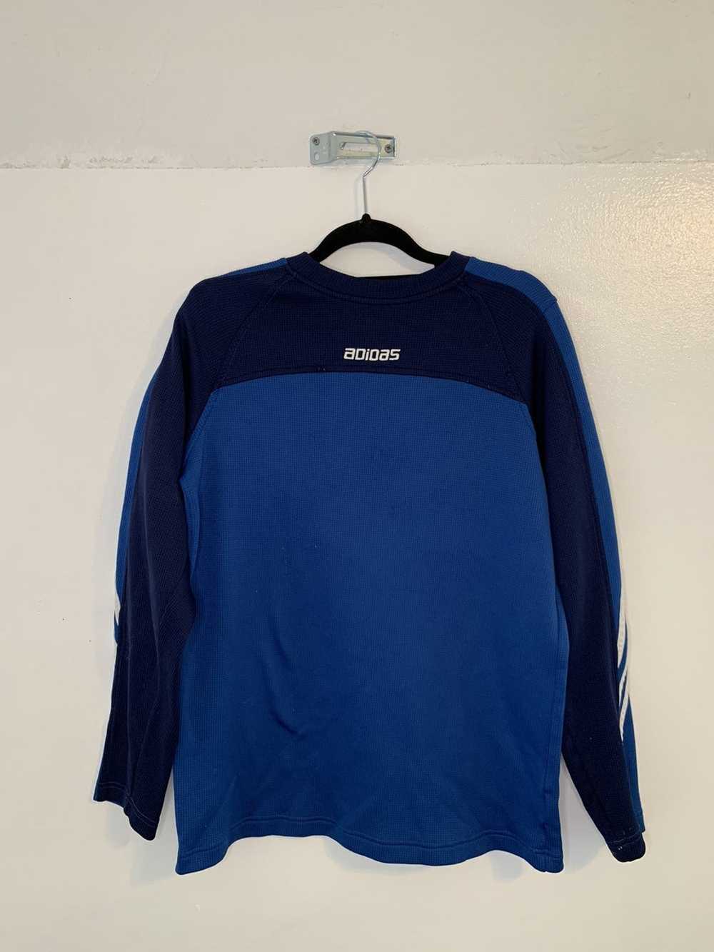 Adidas Men’s Retro Adidas Blue Long Sleeve Shirt - image 1