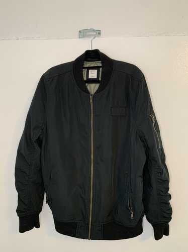 Pacsun Black & Olive Green Bomber Jacket Size Lar… - image 1