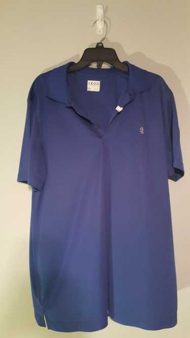 Izod Mens Blue Izod Short Sleeve Golf Polo Shirt C