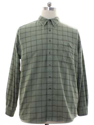 1990's Eddie Bauer Mens Plaid Flannel Shirt - image 1