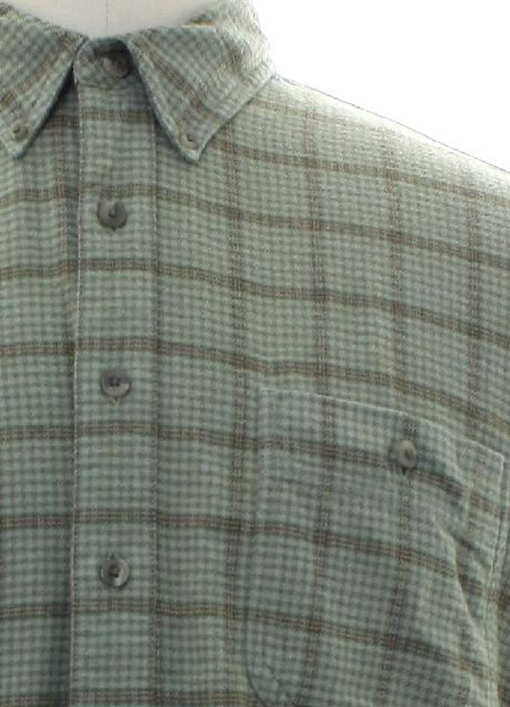 1990's Eddie Bauer Mens Plaid Flannel Shirt - image 2