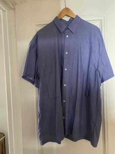 E. Tautz Over Sized Short Sleeve Button Up